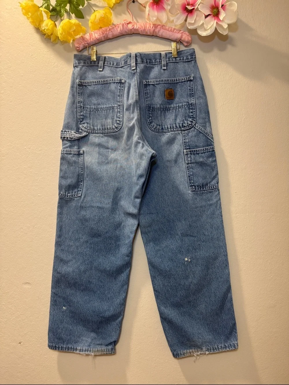 Carhartt Men's Relaxed Light Blue Denim Jeans - Picture 3 of 13